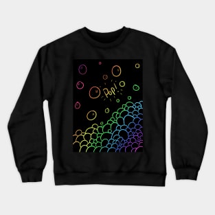 scratch art bubbles! Crewneck Sweatshirt